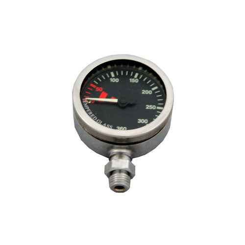 Nautilus 52mm 240 bar Black Faced Gauge - 50013