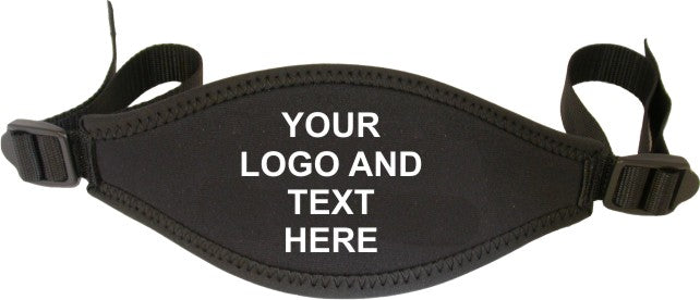 Black Personalised Adjustable Mask Strap