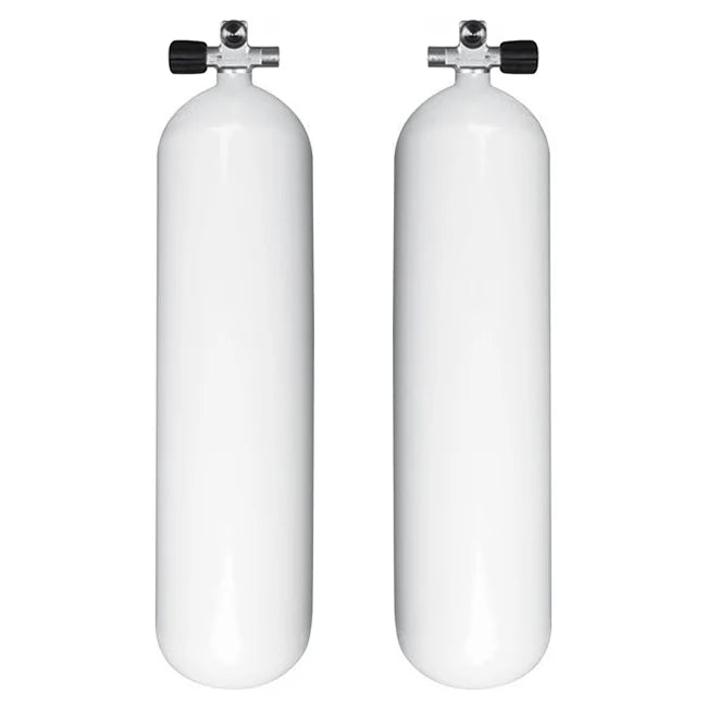 Sidemount Cylinders 12 Litre Eurocylinders With Handed Valves