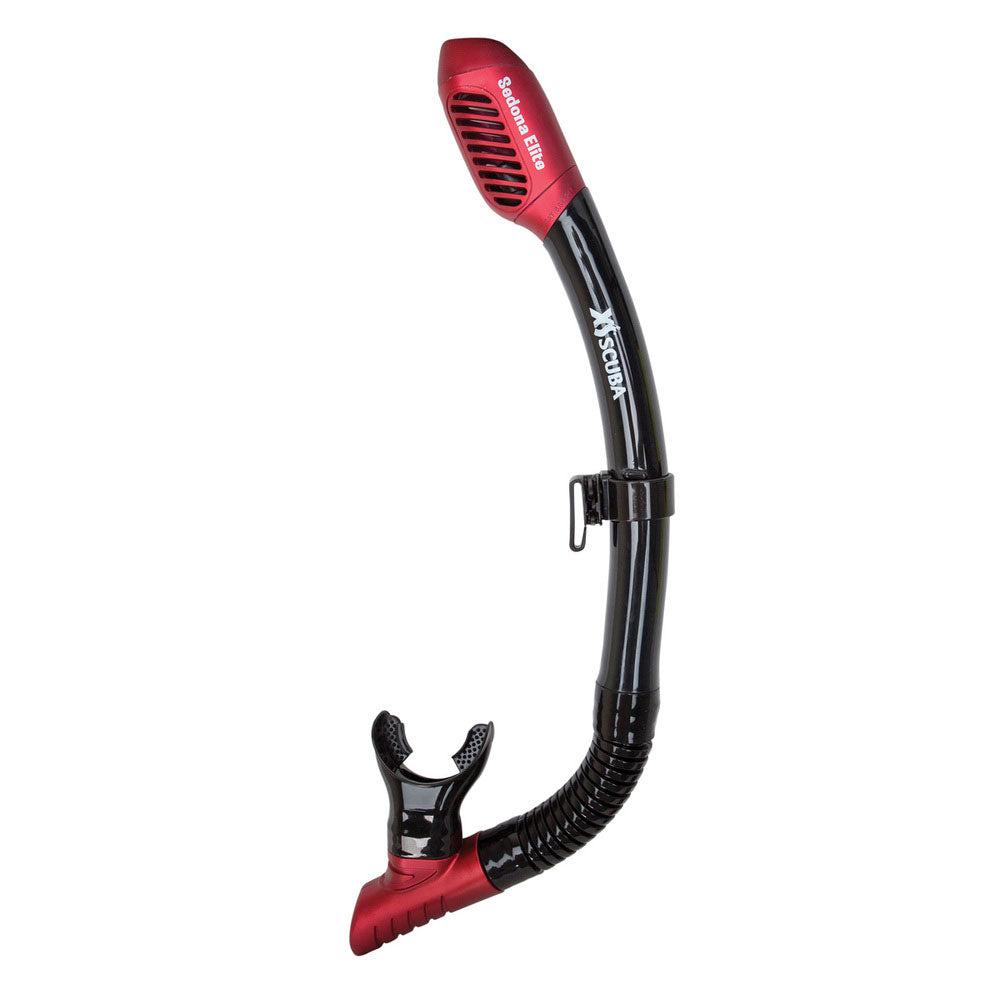 XS Scuba Sedona Elite Dry Snorkel - Fire Red - SN050FIRE