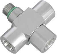 3/8 UNF 90° Low Pressure Triple Hose Adaptor