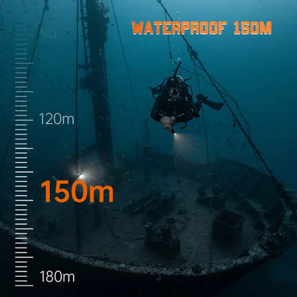 OrcaTorch D710V MK2 Diving Flashlight for Underwater Photography