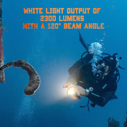 OrcaTorch D710V MK2 Diving Flashlight for Underwater Photography