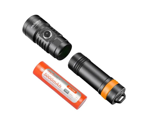 OrcaTorch D710V MK2 Diving Flashlight for Underwater Photography
