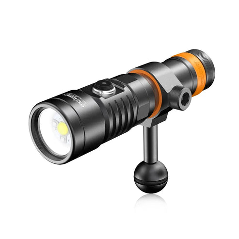 OrcaTorch D710V MK2 Diving Flashlight for Underwater Photography
