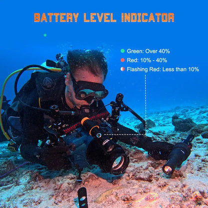 OrcaTorch D710V MK2 Diving Flashlight for Underwater Photography