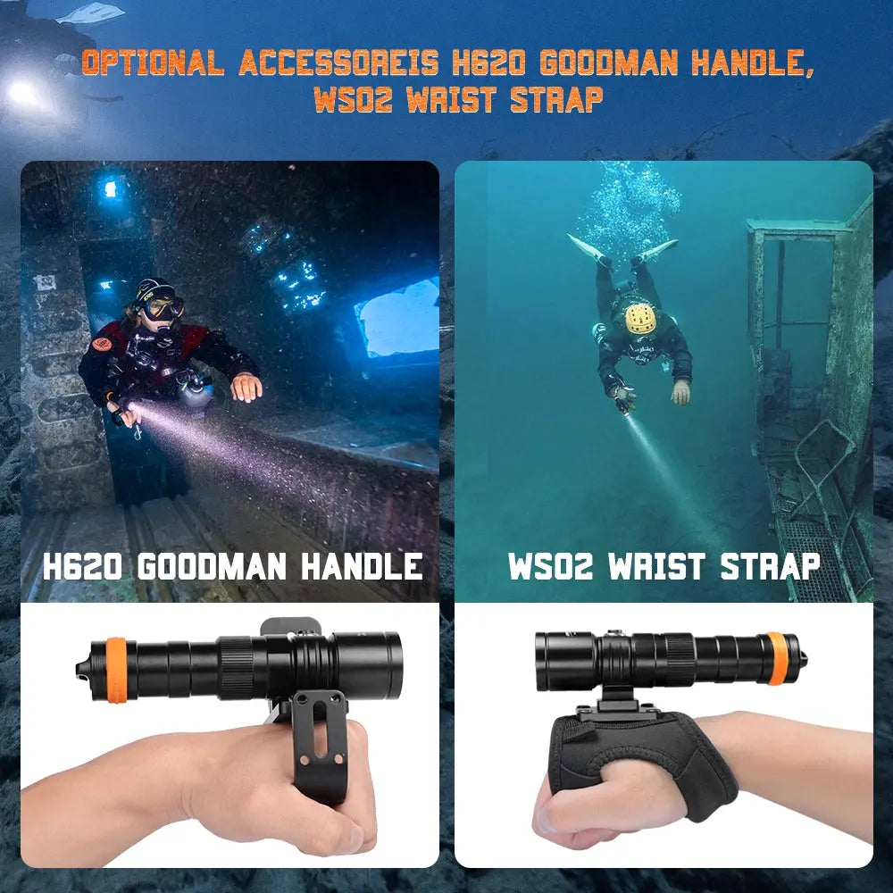 OrcaTorch DC710 Scuba Dive Light