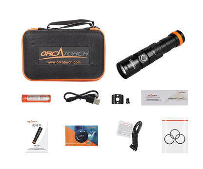OrcaTorch DC710 Scuba Dive Light