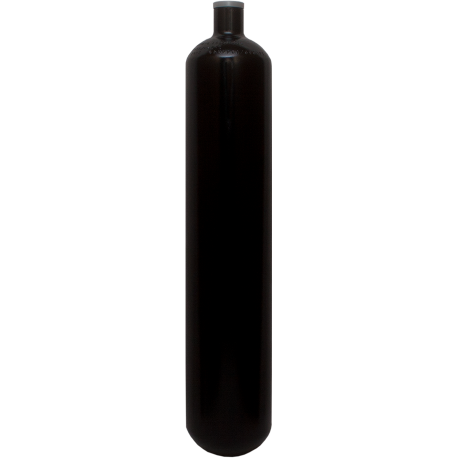 Steel ECS 3lt Steel 300 bar 100 mm diameter BLACK