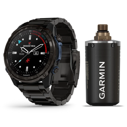 Garmin Descent Mk3I Dive Computer 51Mm Carbon Grey Dlc Titanium With Dlc Titanium Band