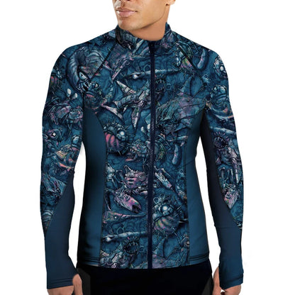 Eco-friendly Full Zip Up Rash Guard