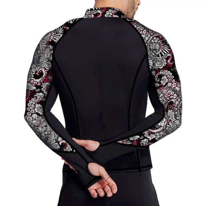Eco-friendly Full Zip Up Rash Guard