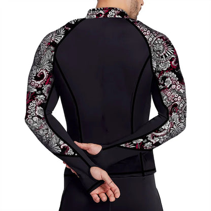 Eco-friendly Full Zip Up Rash Guard