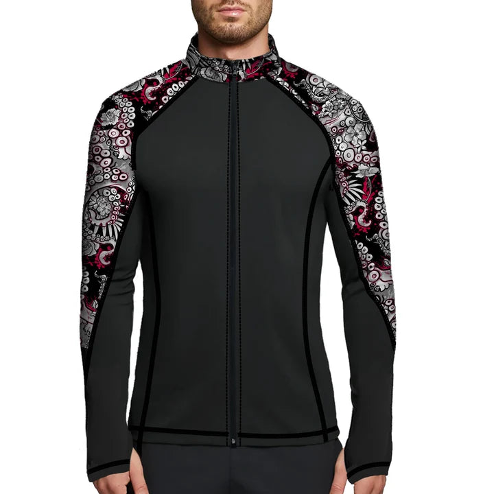 Eco-friendly Full Zip Up Rash Guard