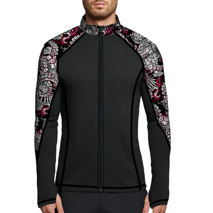Eco-friendly Full Zip Up Rash Guard