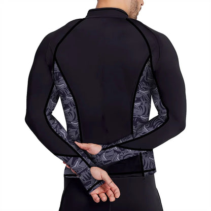 Eco-friendly Full Zip Up Rash Guard