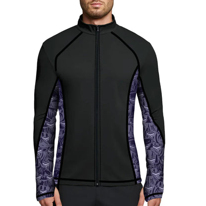 Eco-friendly Full Zip Up Rash Guard