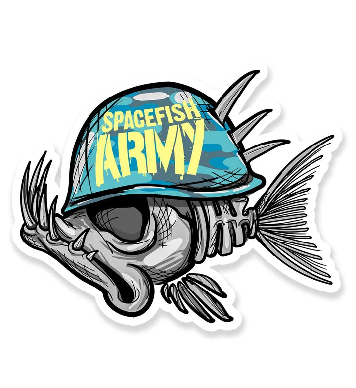 Spacefish Soldier Vinyl Sticker