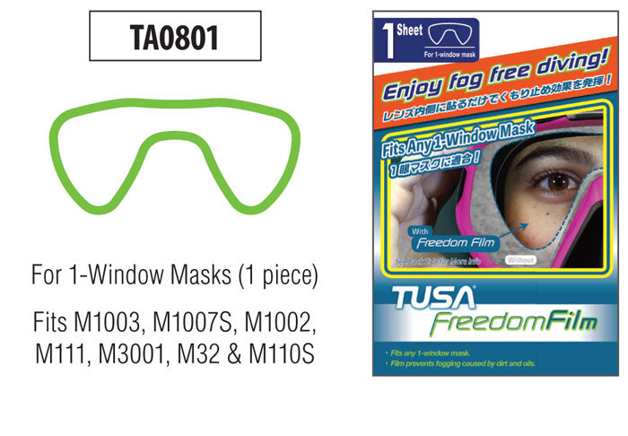 TUSA TA0801 Anti-Fog Film - Single Lens